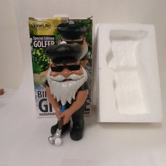 Biker Gnome Special Edition Golfer Fine Line Brand New In Box - Picture 5 of 6